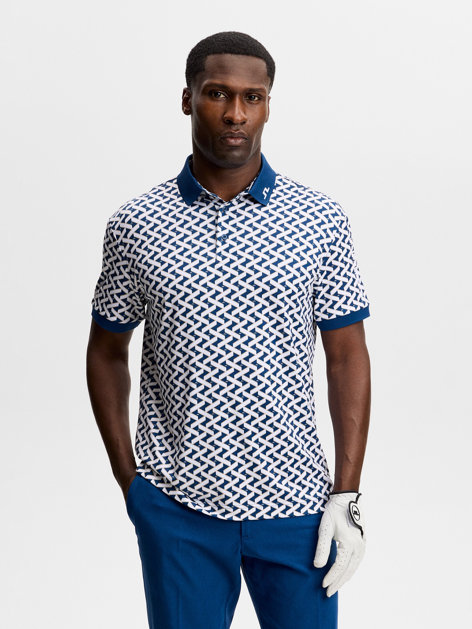 
J LINDEBERG, 
TOUR TECH PRINT POLO, 
Detail 1
