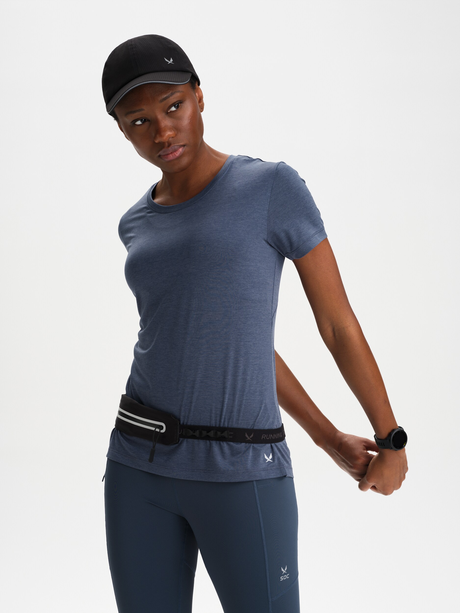 
SOC, 
W Run Tee, 
Detail 1
