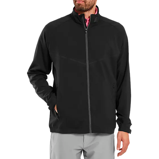 401619101101 FOOTJOY Full-Zip Zephyr Windshirt 401619101101 FOOTJOY Full-Zip Zephyr Windshirt Model01 Detail