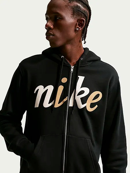 NIKE КАПЮШОН M CLUB BB НА МОЛНИИ CTB