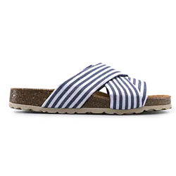 W Cotton Sandal - Dk Blue/White Standard Small1x1