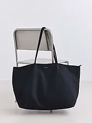 NYLON WEEKEND BAG - BLACK Model01 Small1x1