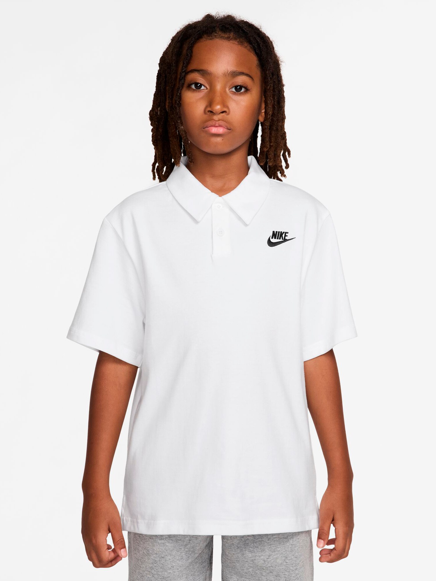 
NIKE, 
J NSW CLUB KNIT SS POLO LBR, 
Detail 1
