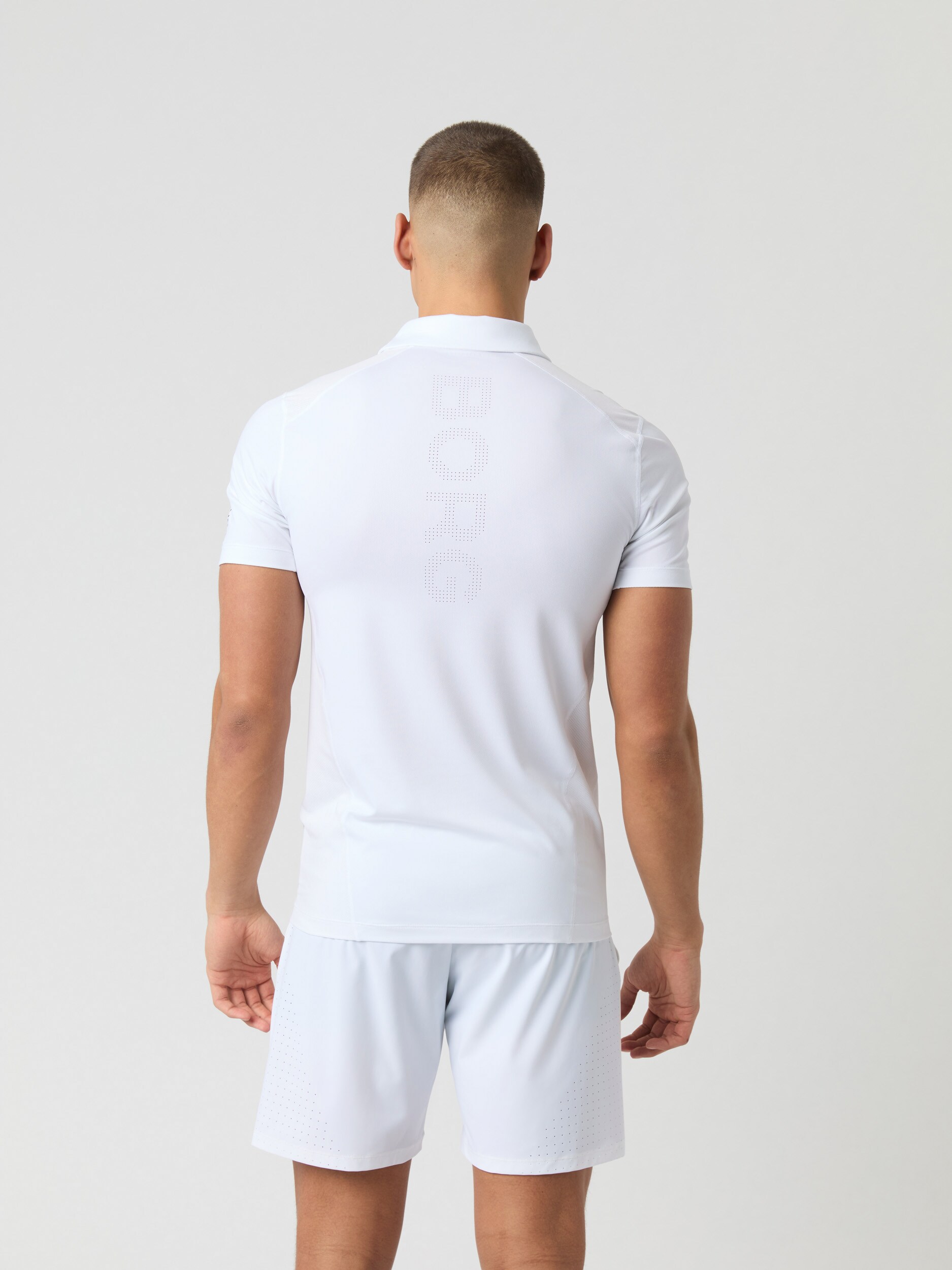 BJ&Ouml;RN BORG, Ace Mesh Panel Polo Shirt