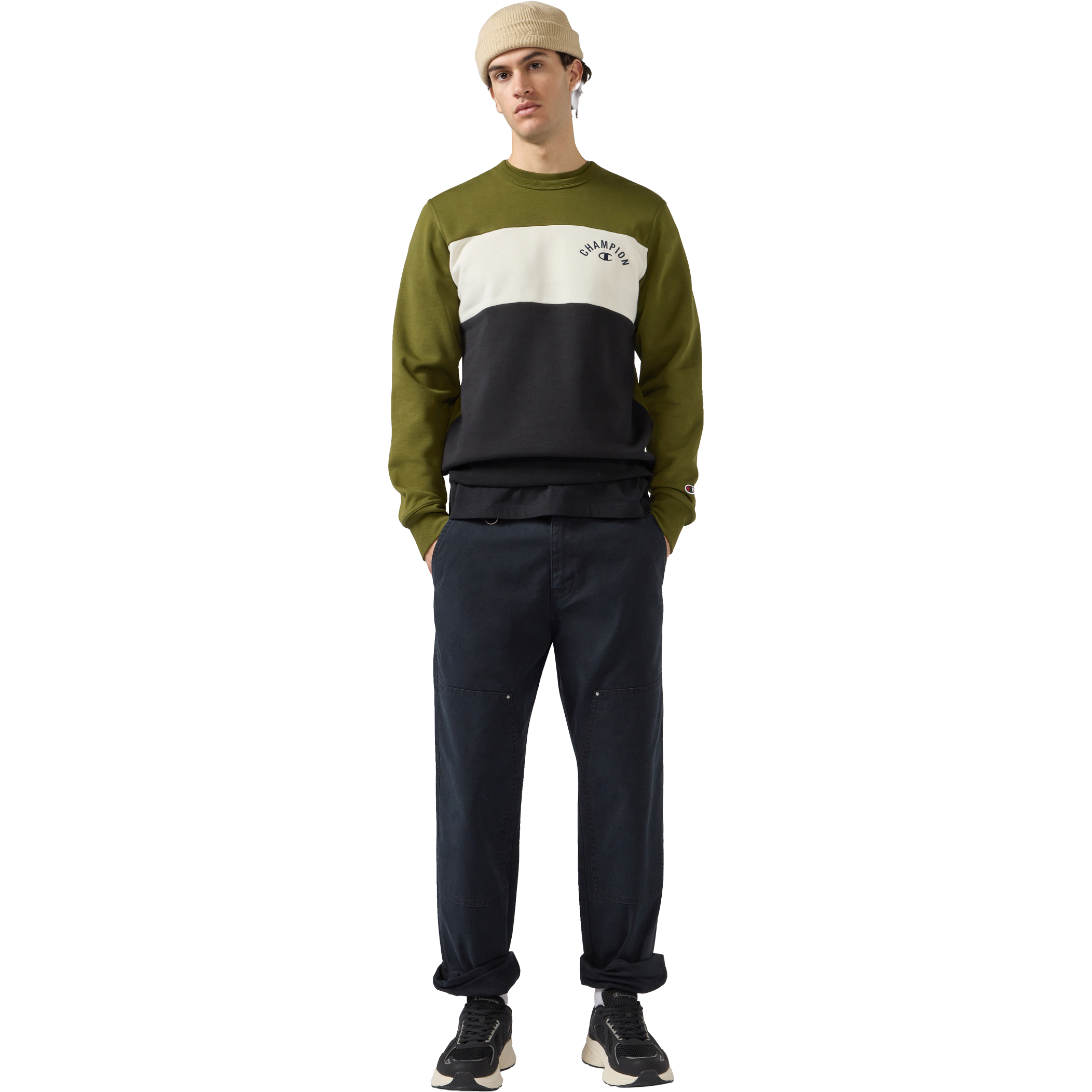 CHAMPION, Sweatshirt Icons Crewneck M