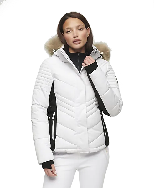 389746102105 SUPERDRY Ski Luxe Puffer Jacket 389746102105 SUPERDRY Ski Luxe Puffer Jacket Model01 Detail