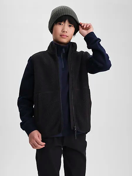 407156101101 EVEREST J Pile Zip Vest 407156101101 EVEREST J Pile Zip Vest Model01 Detail