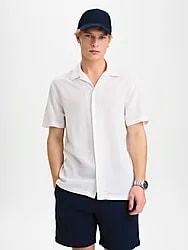 M COAST LINEN SHIRT - WHITE Model01 Small1x1