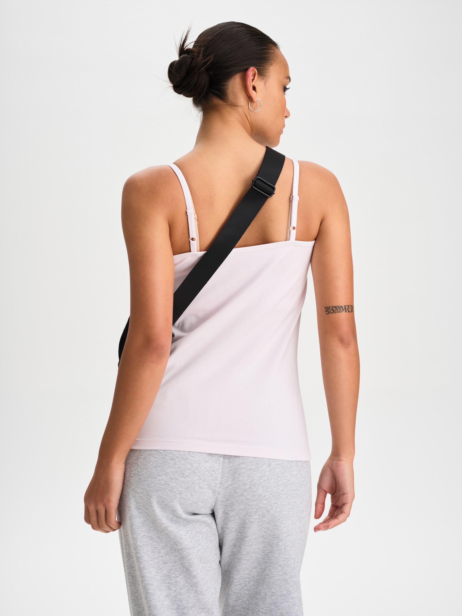 SOC, W SLIM FIT STRAP SINGLET