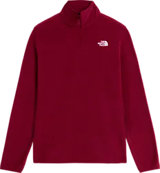 W Glacier Fleece 1/4 Zip Jacket - BURGUNDY CRUSH Standard Small1x1