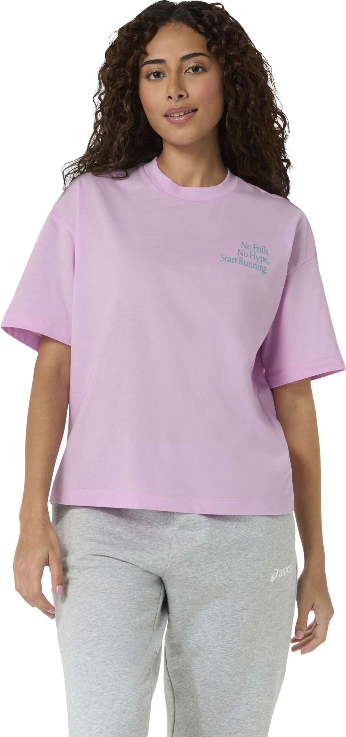 
ASICS, 
W RUNNER MESSAGE GRAPHIC TEE, 
Detail 1
