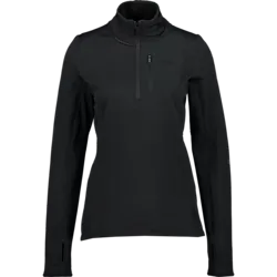 Structured Quarter Zip, Tekninen paita, Naisten - Black Standard Small1x1