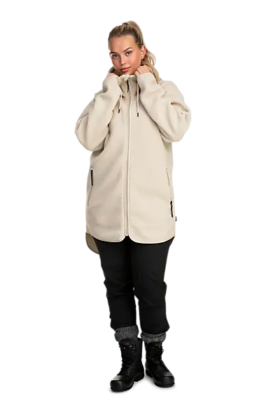 Beige long vest