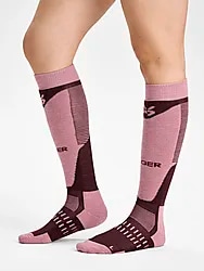 Core Wool Ski Sock - Bordeaux Model01 Small1x1