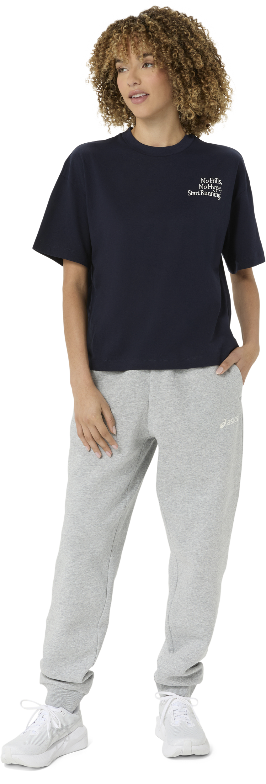 ASICS, W RUNNER MESSAGE GRAPHIC TEE