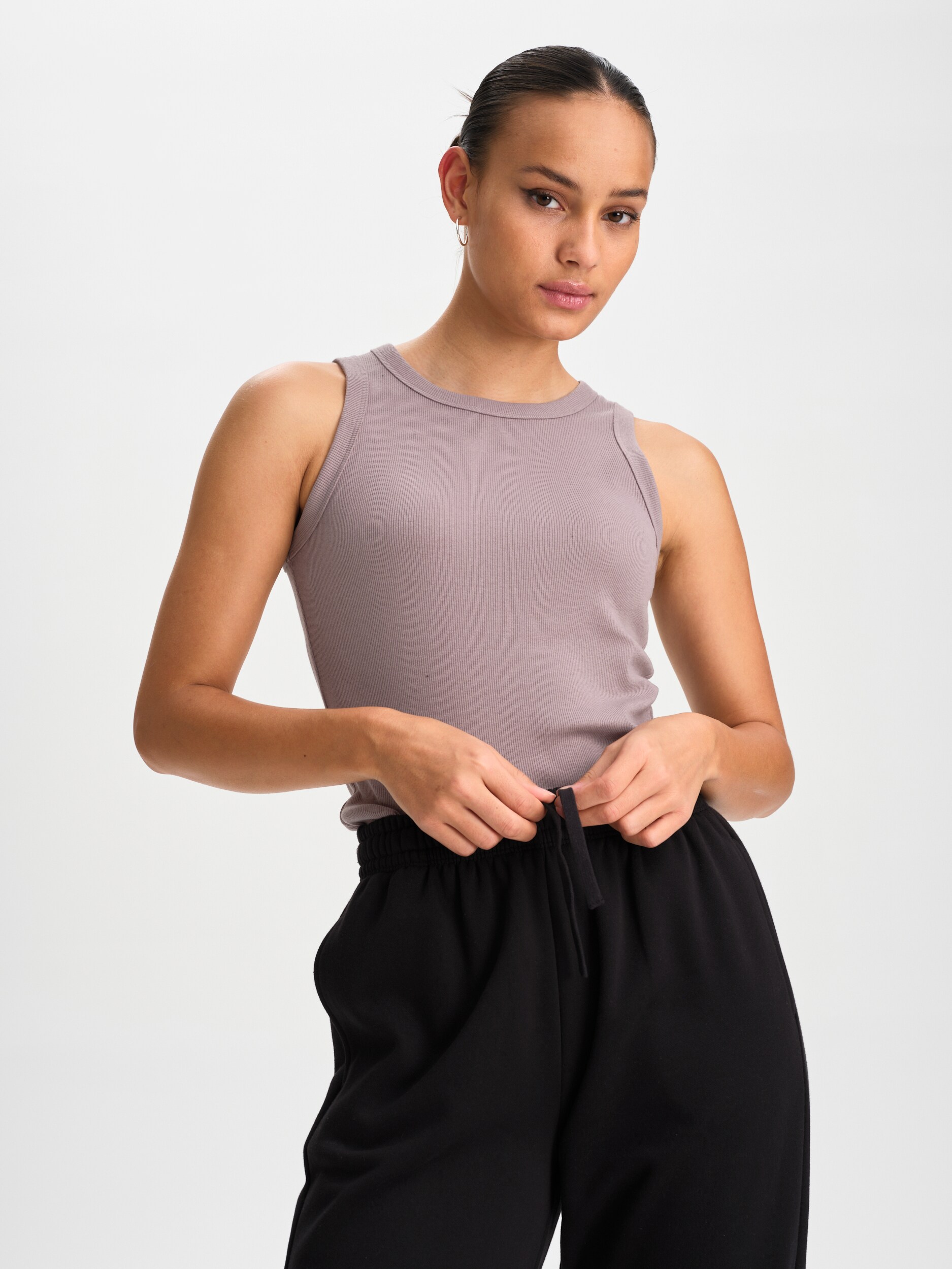 
SOC, 
W Rib Tank Top, 
Detail 1
