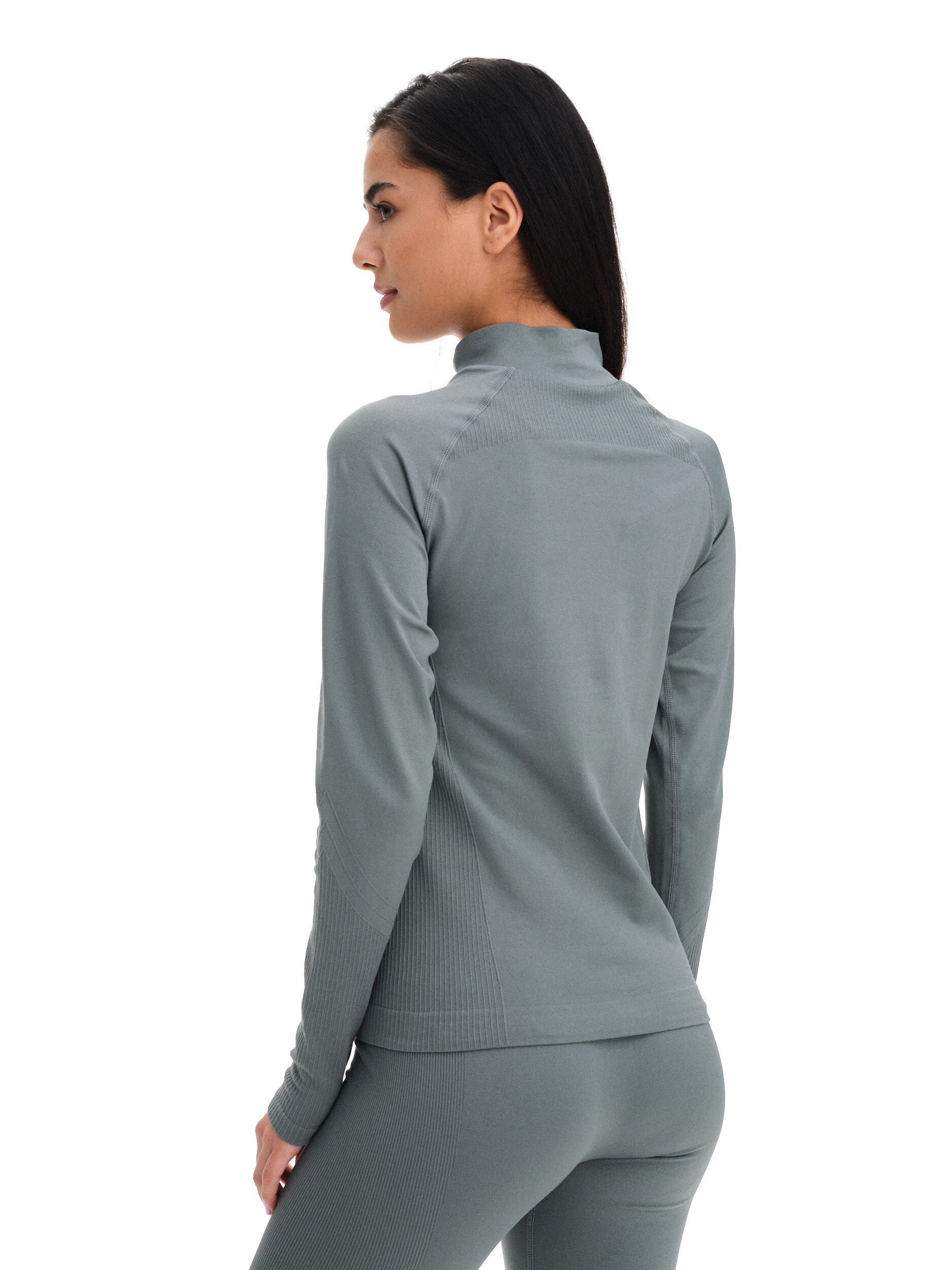 GRATITUDE, Seamless Half Zip W