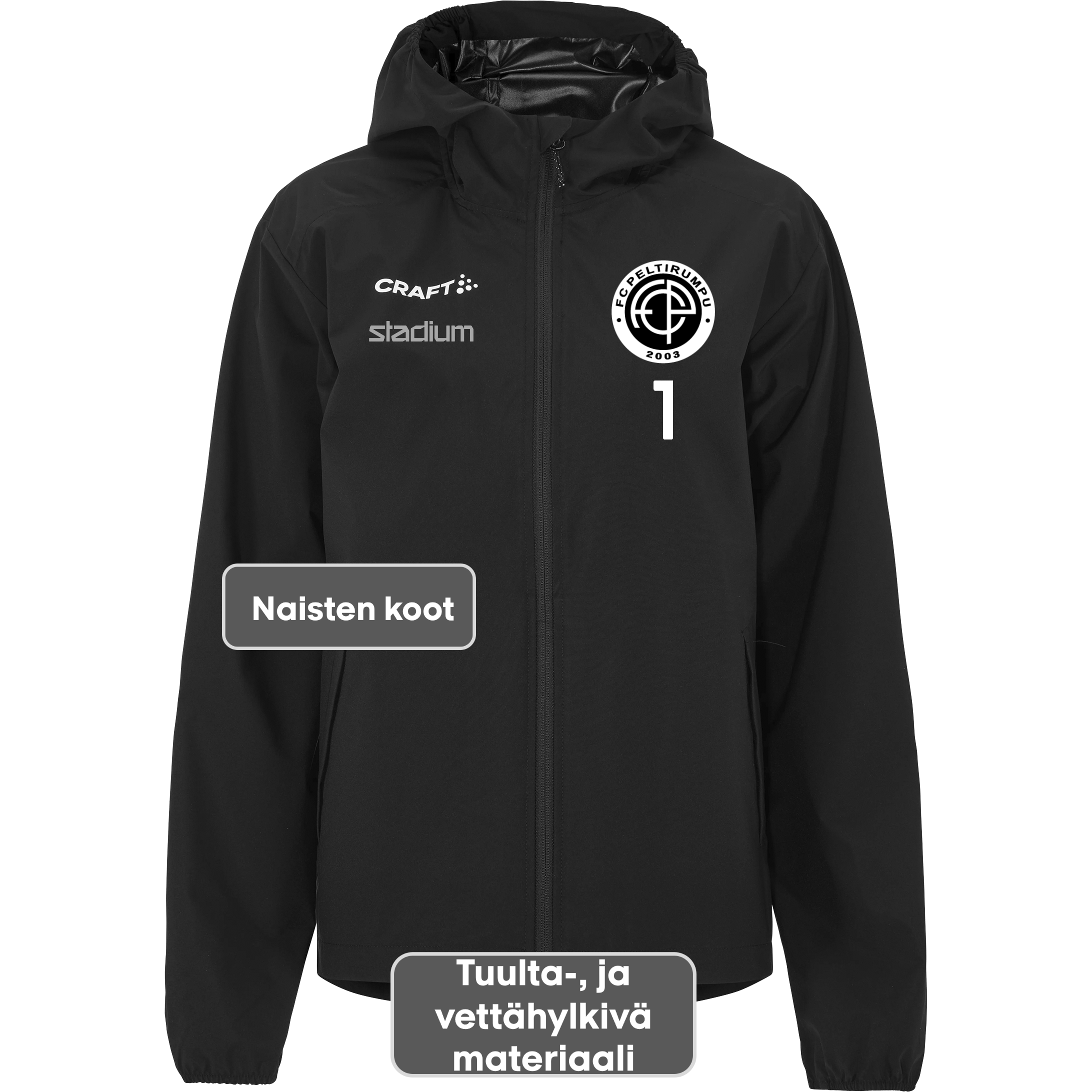 
CRAFT, 
SQUAD GO WEATHER JACKET W, 
Detail 1
