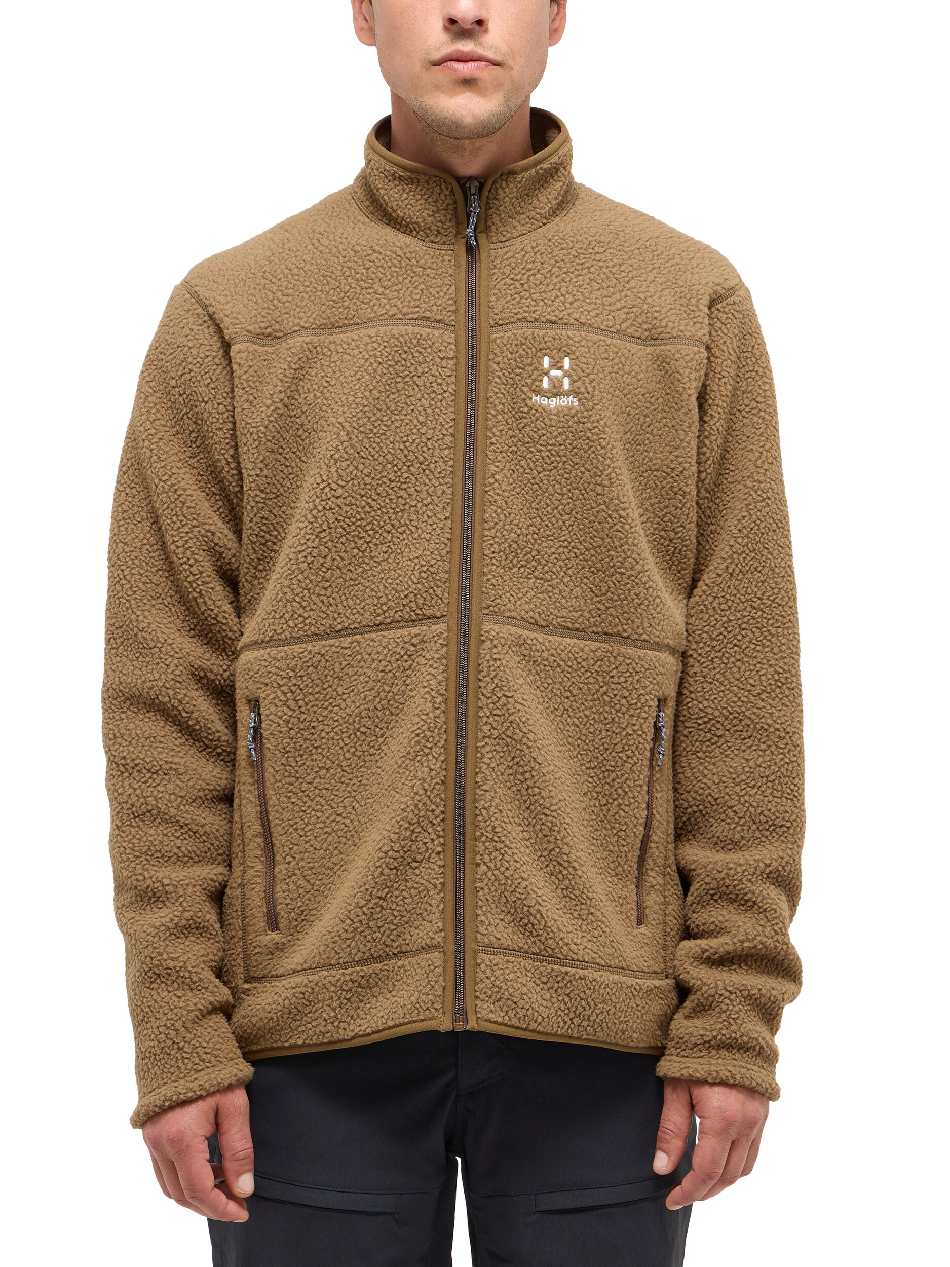 
HAGL&Ouml;FS, 
MOSSA PILE JACKET MEN, 
Detail 1
