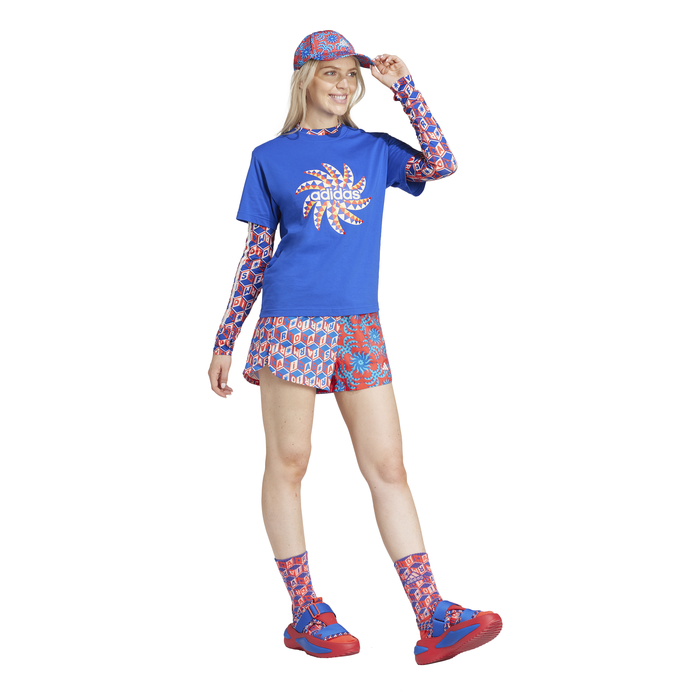 ADIDAS, W Farm Gfx Tee