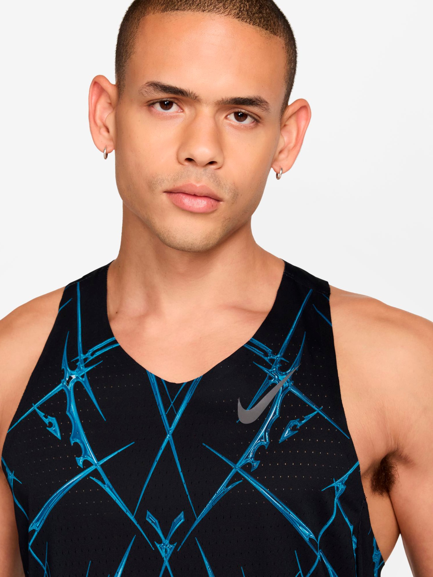 NIKE, M NIKE AEROSWIFT MEN'S DRI-FIT ADV PRINTED SINGLET