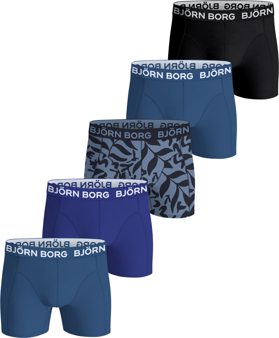 
BJ&Ouml;RN BORG, 
J COTTON STRETCH BOXER 5P, 
Detail 1
