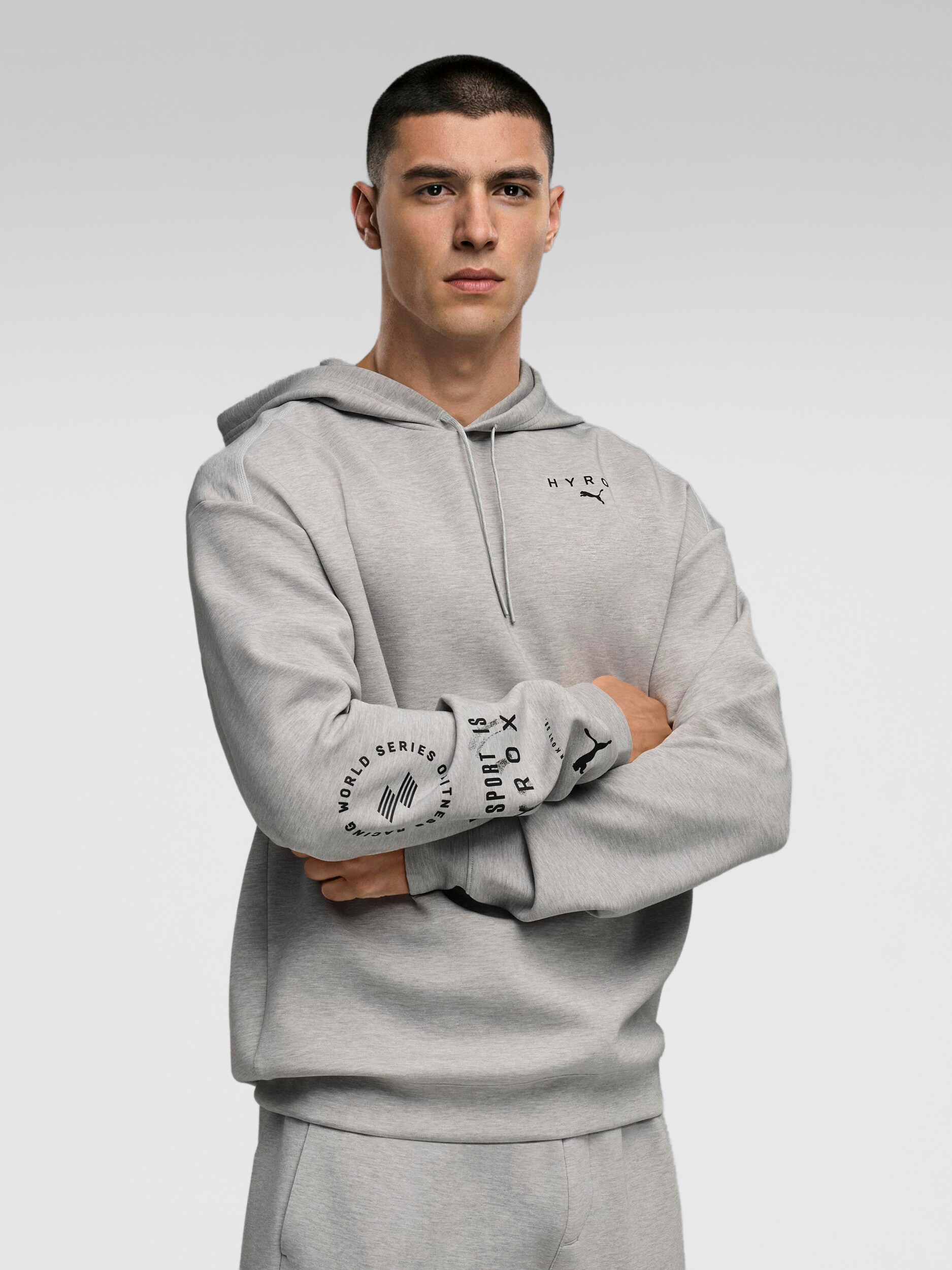 
PUMA, 
M PUMA X HYROX CLOUDSPUN HOODIE, 
Detail 1
