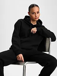 Core Sweat Hood, hoodie, dam - Black Model01 Small1x1