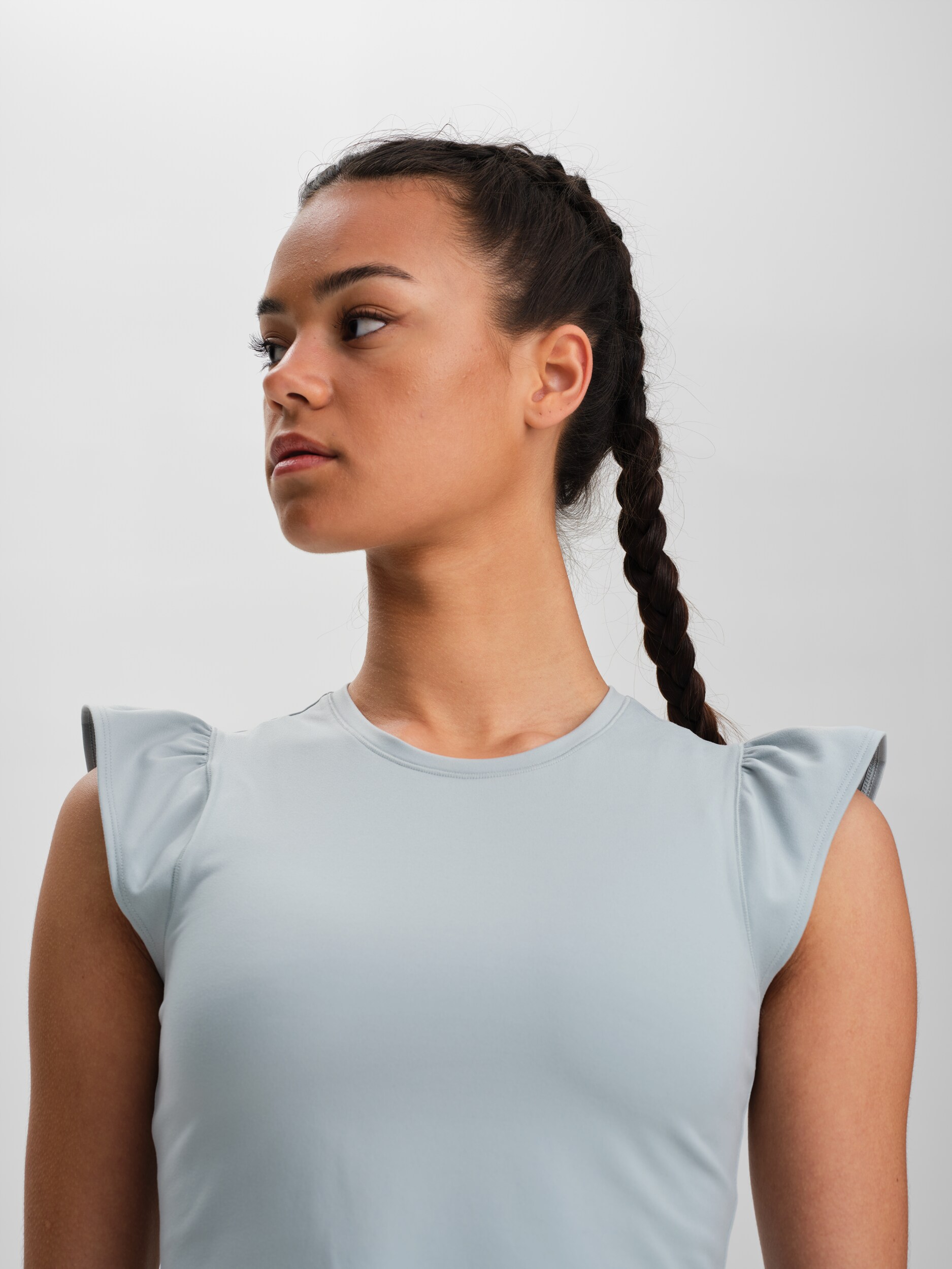 SOC, W Soft Fitness Frill Top