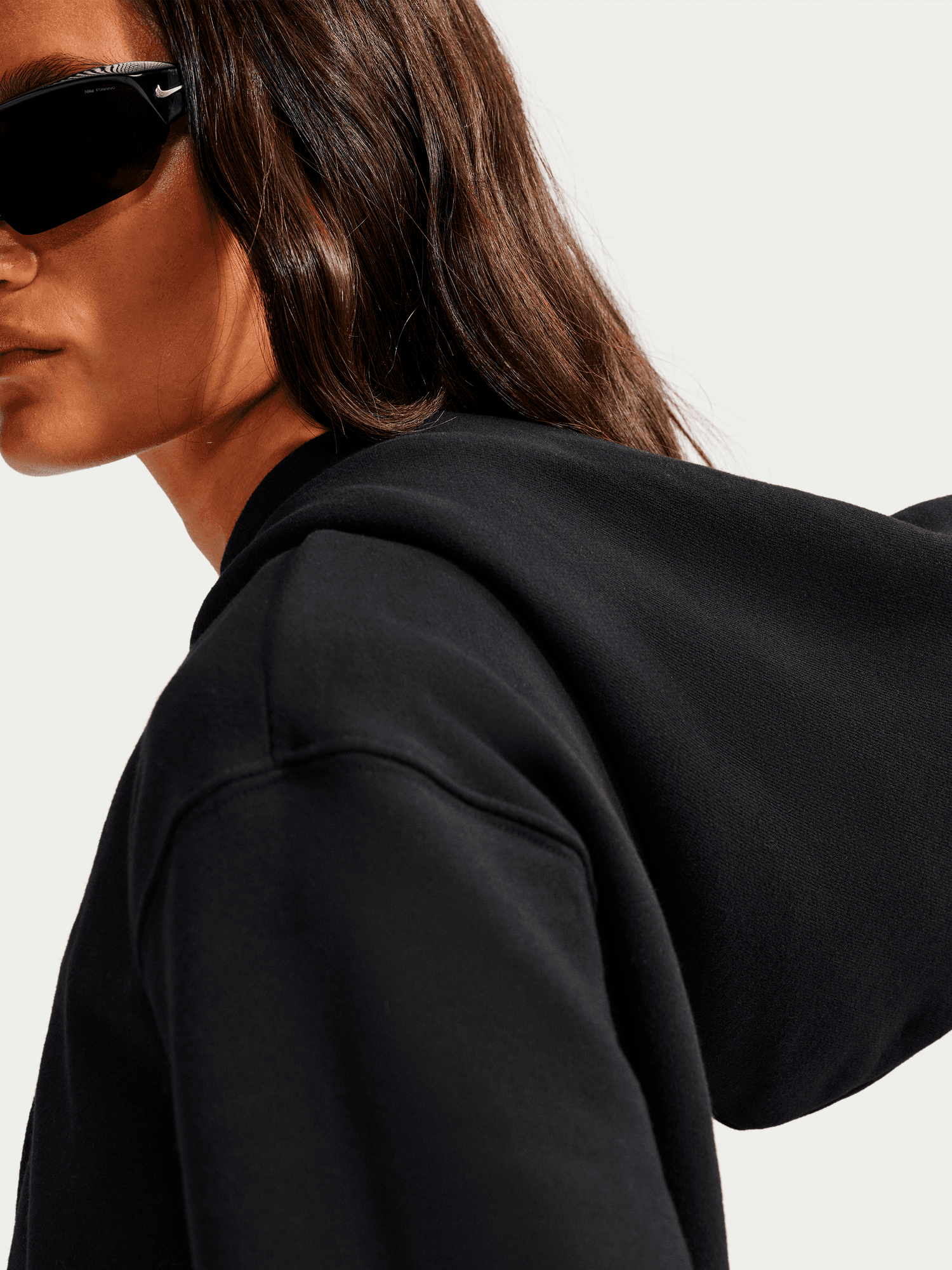 NIKE, W STUDIO FLEECE FULL-ZIP HOODIE