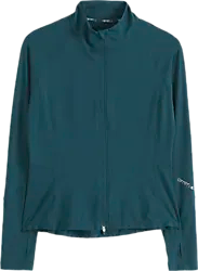 W RUNNING ZIP LONG SLEEVE - LAGOON Standard Small1x1