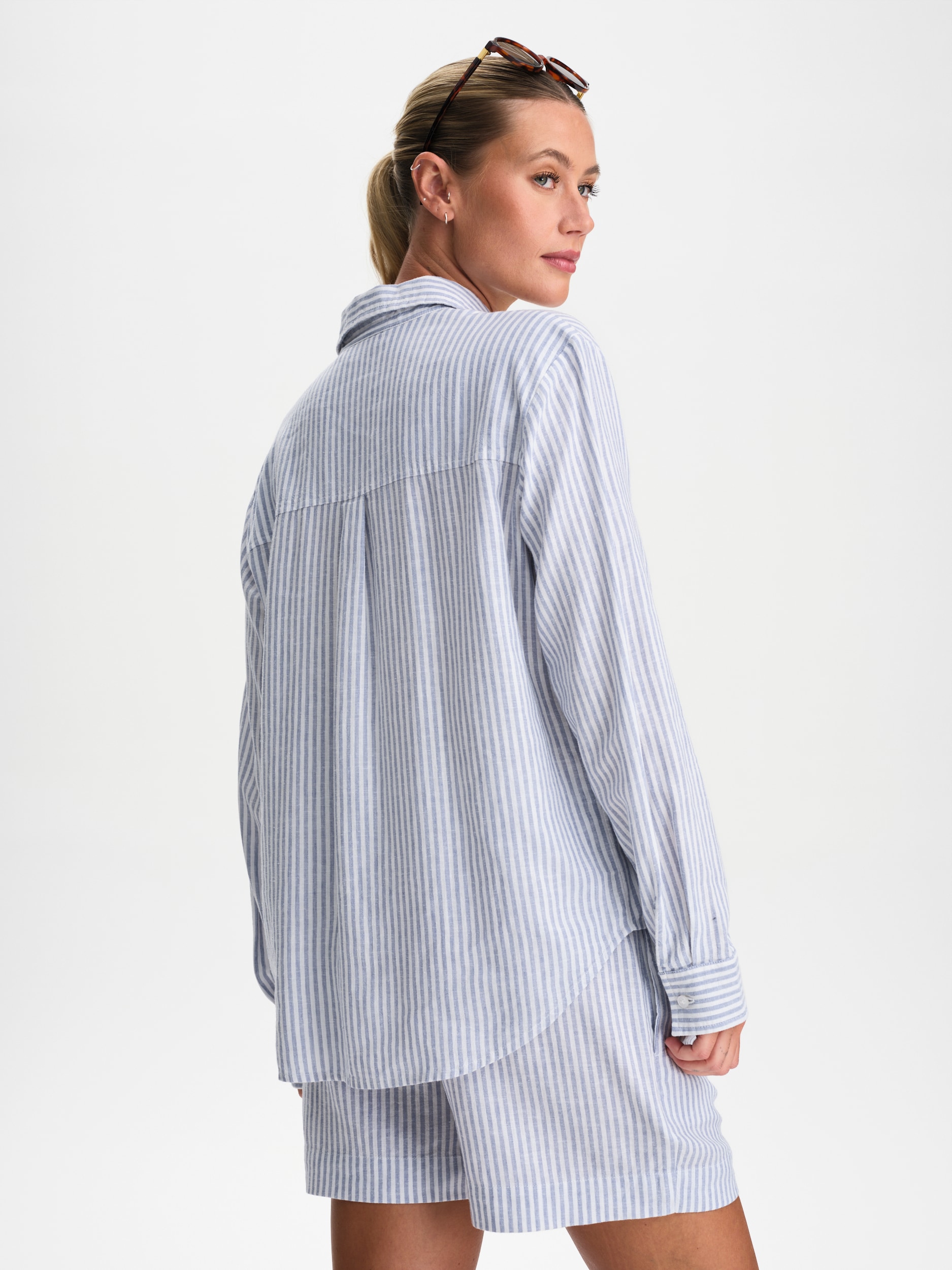 RACE MARINE, W SEA SIDE LINEN SHIRT