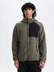 M PILE HOOD RETRO - KHAKI GREY Model01 Small1x1