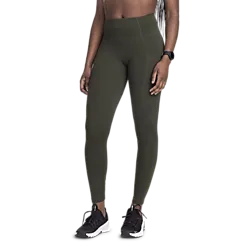 Pocket Tights, Treenitrikoot, Naisten - Dark Green Model01 Small1x1