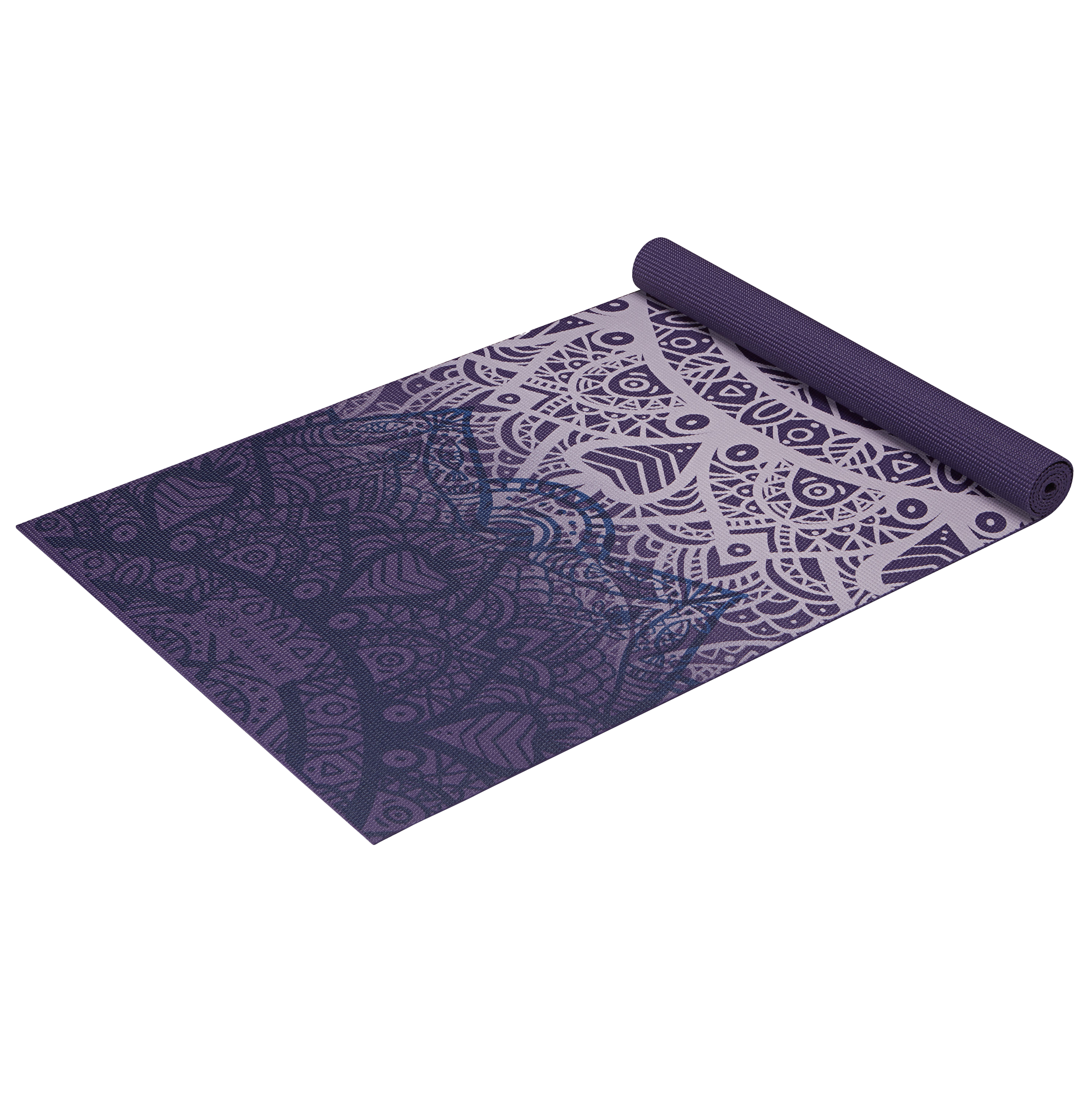 GAIAM, Purple Lattice Classic Printed  Yoga Mat 4mm