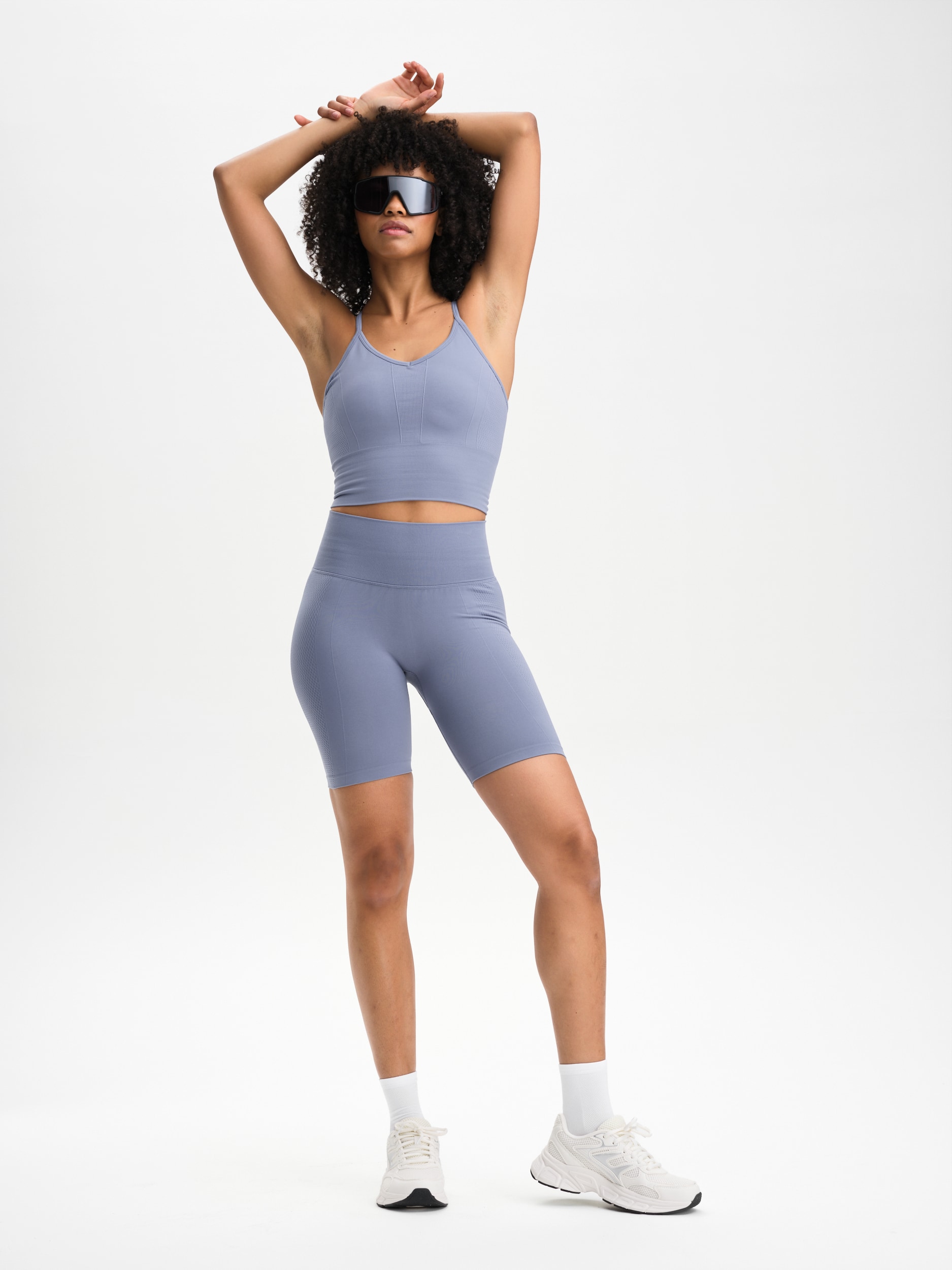 SOC, W SEAMLESS GRID SHORTS