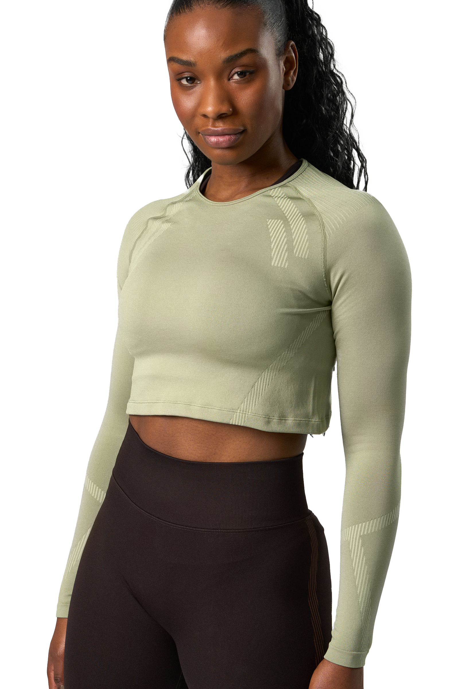 
ICANIWILL, 
Impact Seamless Ls Crop Top, 
Detail 1
