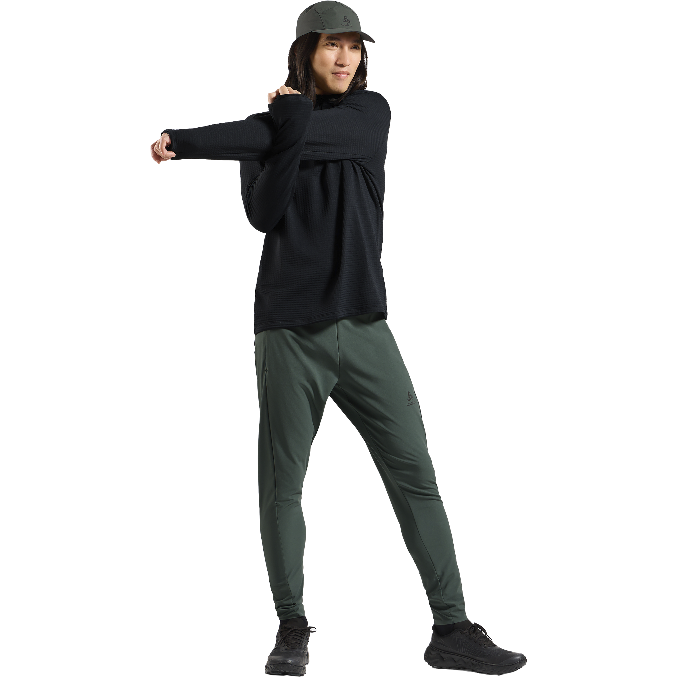 ODLO, M ESSENTIAL THERMAL MID LAYER 1/2 ZIP