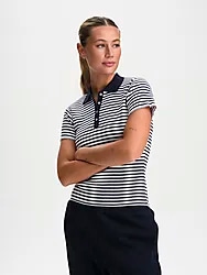 W OCEAN RIB PIQUE - NAVY STRIPE Model01 Small1x1