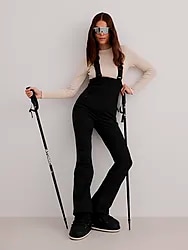 Stretch Thermo Bib Pants - Black Model01 Small1x1