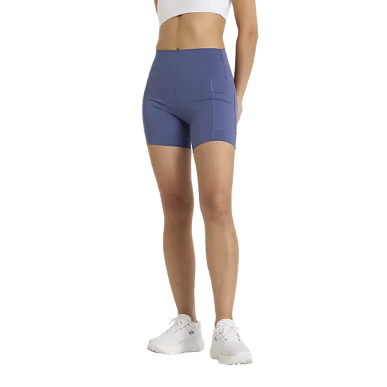 400247102102 NEW BALANCE W Sleek Pocket High Rise Short 6" 400247102102 NEW BALANCE W Sleek Pocket High Rise Short 6" Model01 Detail
