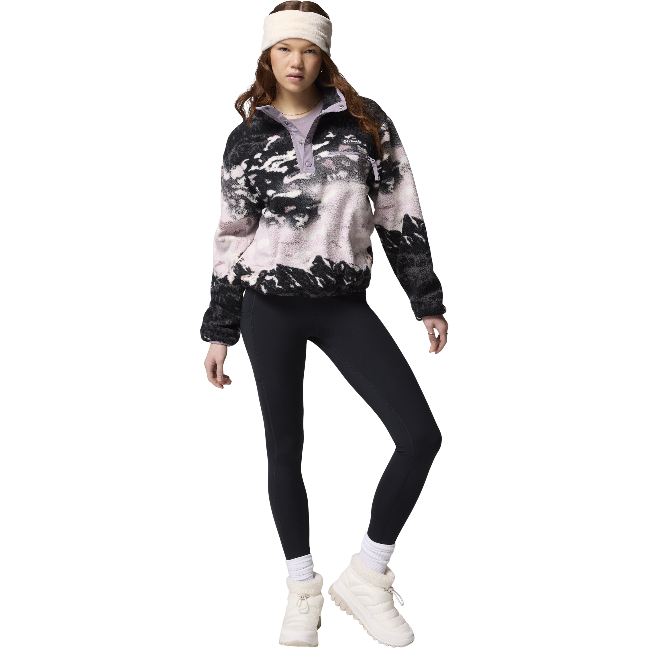 COLUMBIA, W Helvetia&trade; Ii Printed Cropped Half Snap