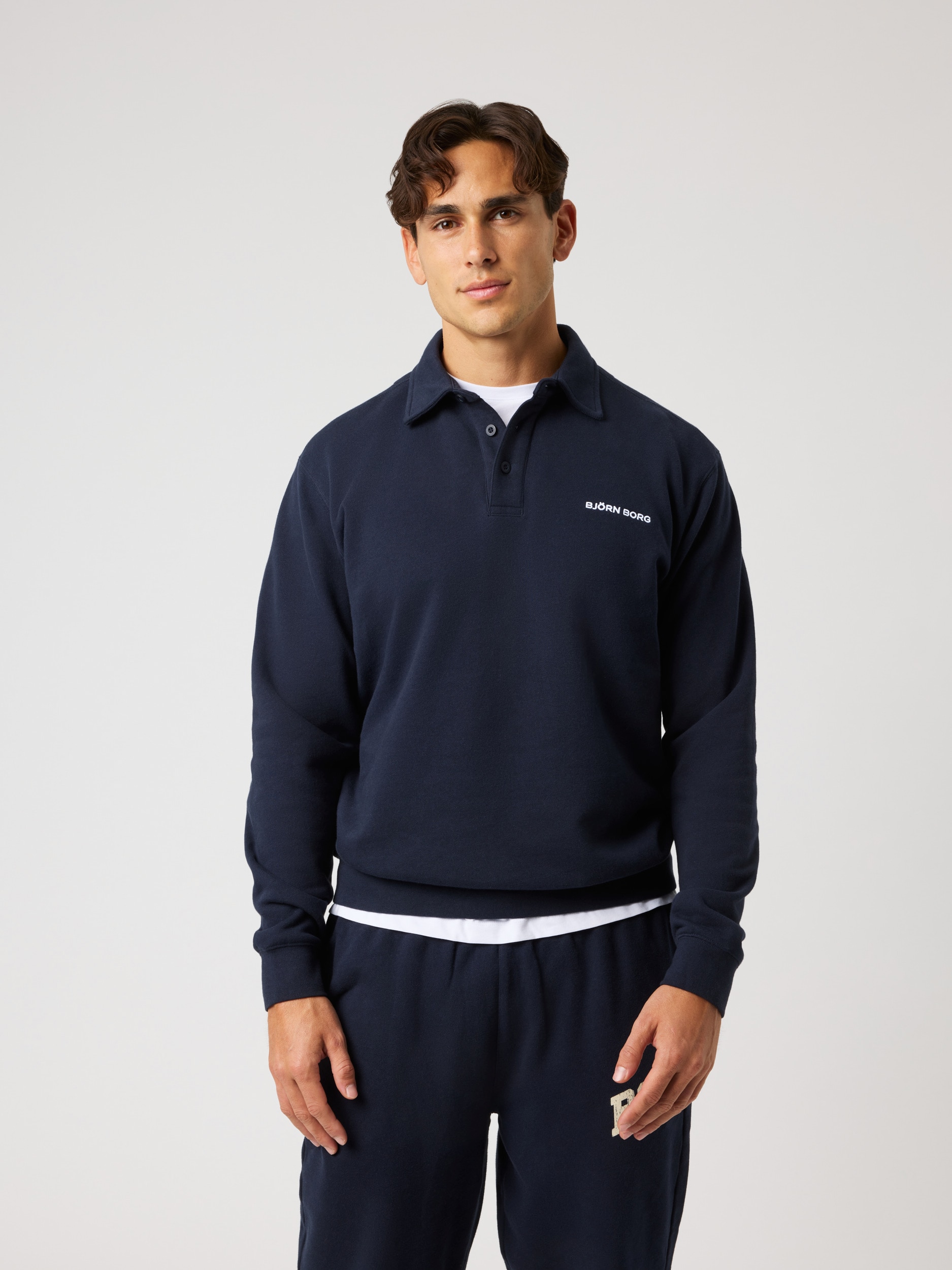
BJ&Ouml;RN BORG, 
M BORG CLASSIC POLO SWEATSHIRT, 
Detail 1
