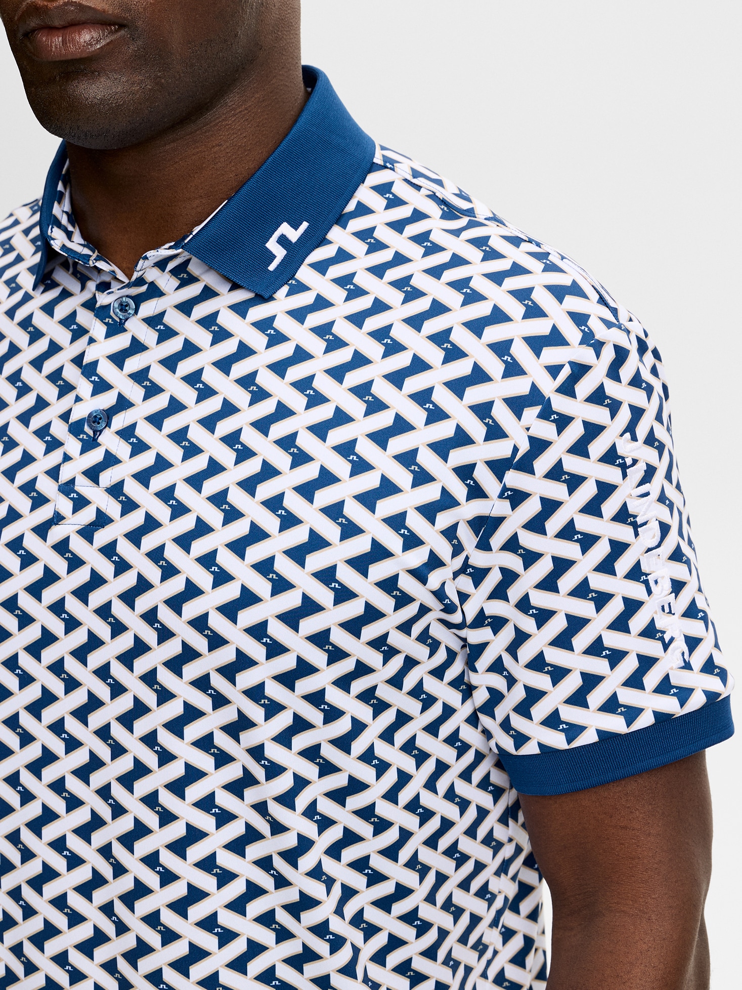 J LINDEBERG, TOUR TECH PRINT POLO