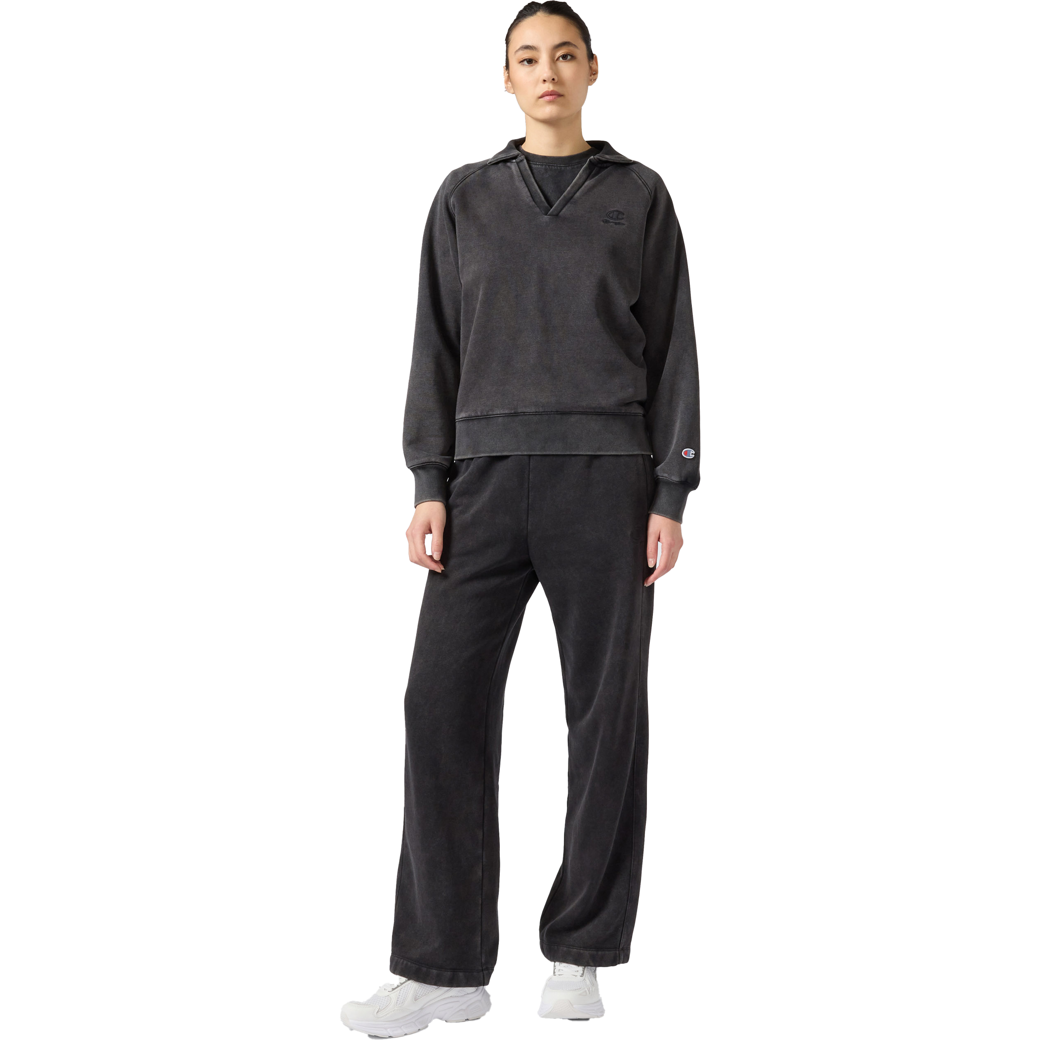 CHAMPION, W Polo Neck Sweatshirt