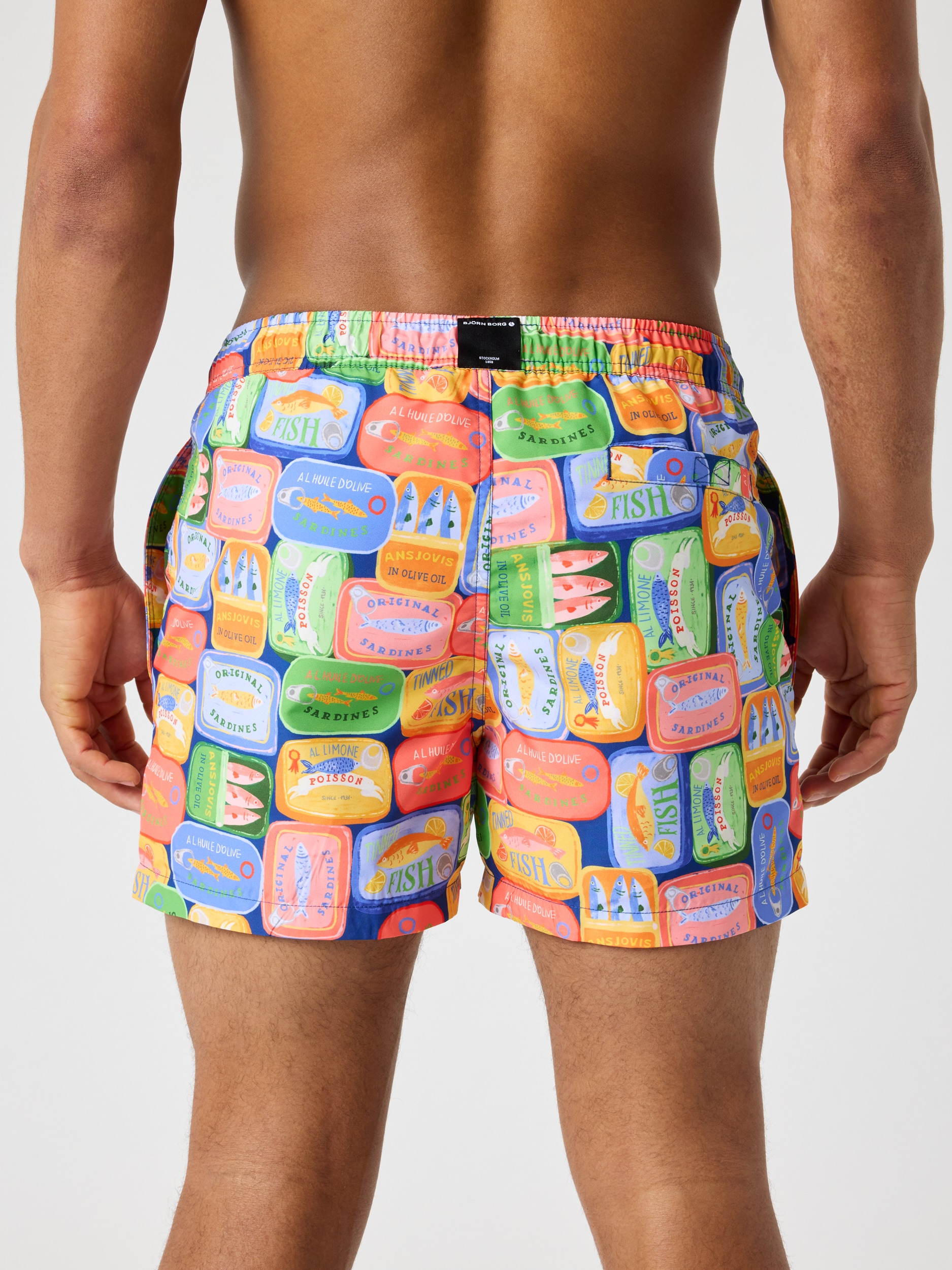 BJ&Ouml;RN BORG, M BORG PRINT SWIM SHORTS