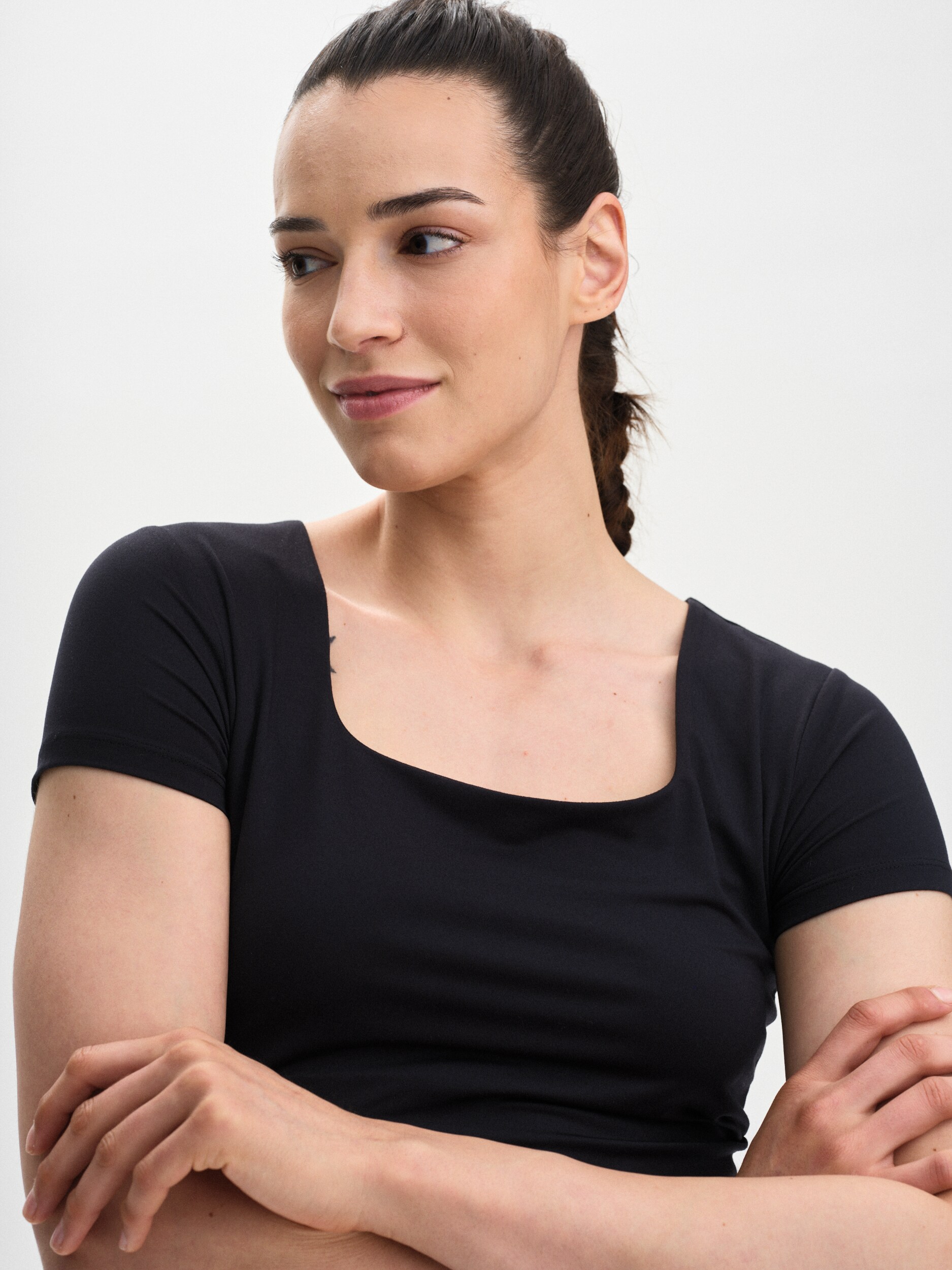 SOC, W SOFT SQUARE TEE