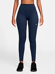 NIKE ONE SEAMLESS FRONT WOMEN'S HIG - MIDN NAVY/WHT Model01 Small1x1