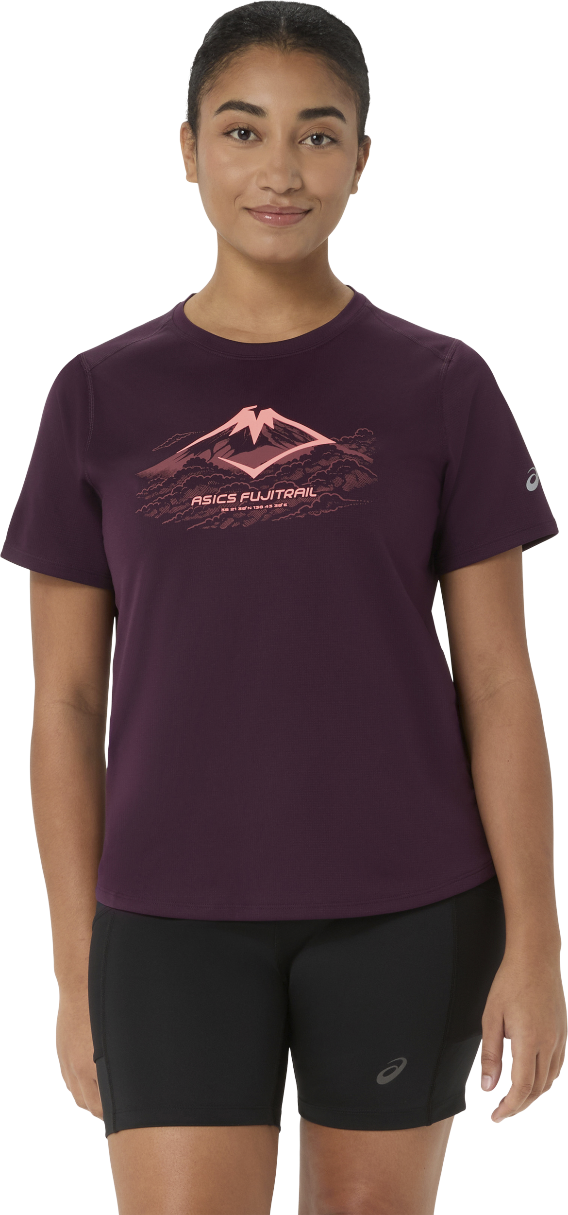 
ASICS, 
W FUJUTRAIL LOGO SS TOP, 
Detail 1
