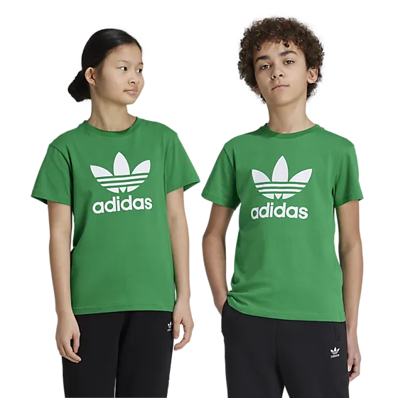 403766101101 ADIDAS ORIGINALS J Trefoil Tee 403766101101 ADIDAS ORIGINALS J Trefoil Tee Model01 Detail